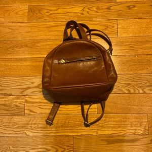 Fossil women’s mini leather backpack